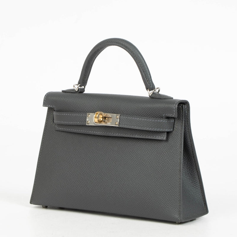 Hermès Kelly Mini II Ardoise Epsom EHW