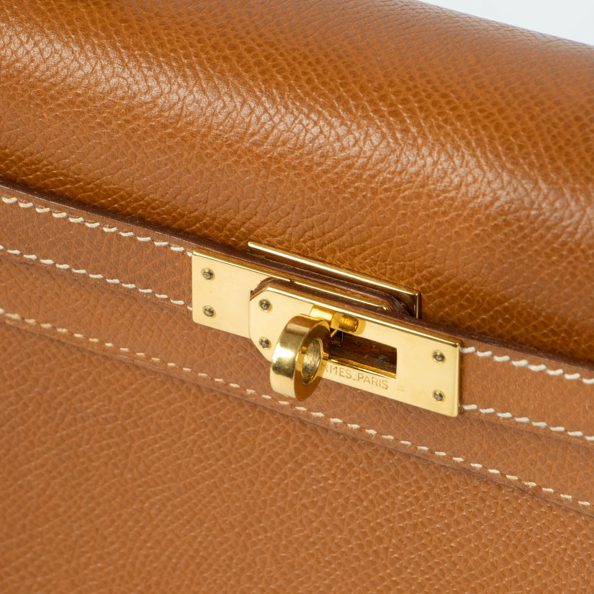 Hermès Vintage Kelly Mini Gold Courchevel GHW