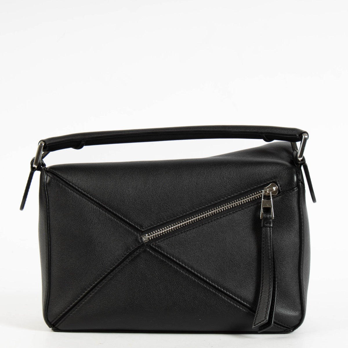 authentic preloved Loewe Black Calfskin Small Puzzle Bag on Labellov.com