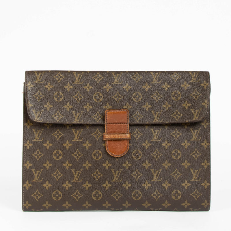 Authentic pre-loved Louis Vuitton Monogram Poche Ministre Vintage Briefcase on Labellov.com
