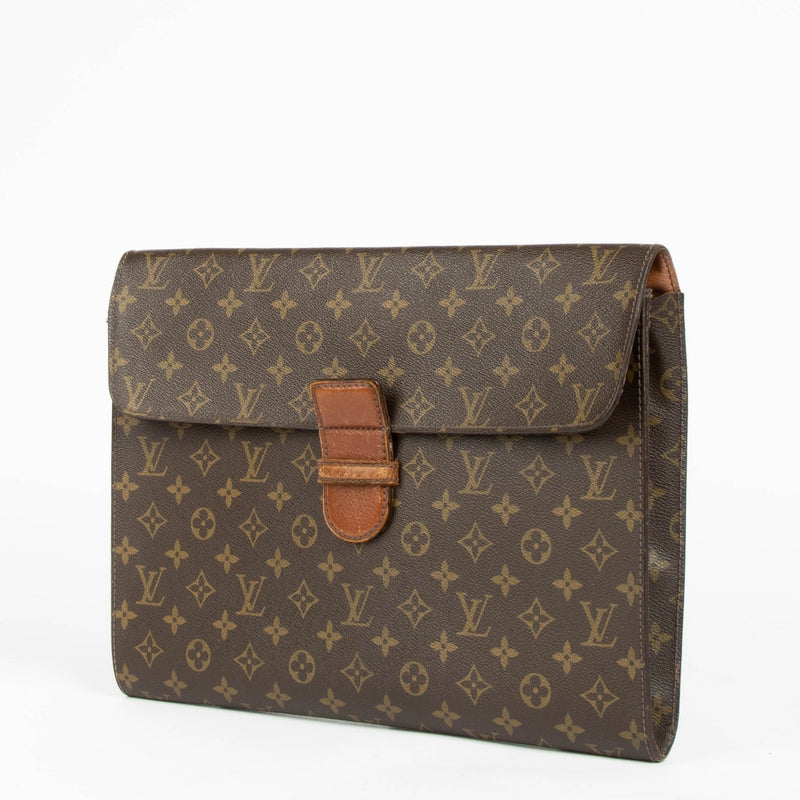 Authentic pre-loved Louis Vuitton Monogram Poche Ministre Vintage Briefcase on Labellov.com