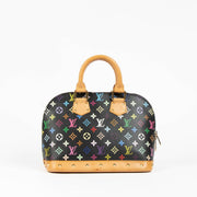 Authentic pre-loved Louis Vuitton x Murakami Black Monogram Multicolor Alma PM Top Handle Bag on Labellov.com