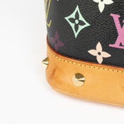 Authentic pre-loved Louis Vuitton x Murakami Black Monogram Multicolor Alma PM Top Handle Bag on Labellov.com