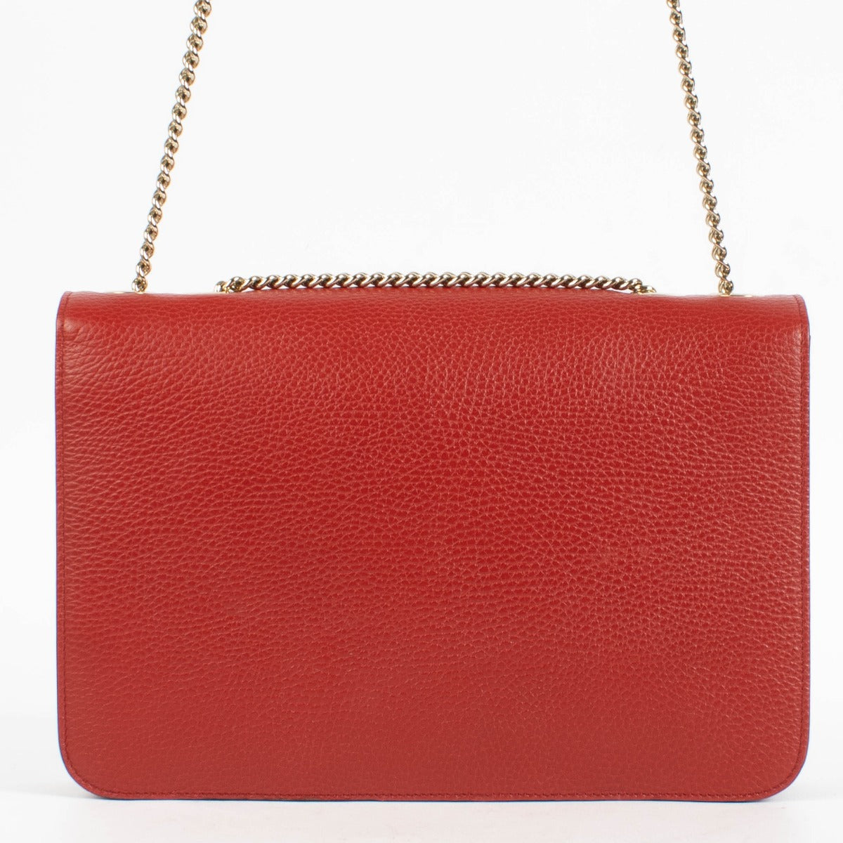 Shop the authentic Gucci Red Medium Interlocking G Bag second hand on Labellov.com