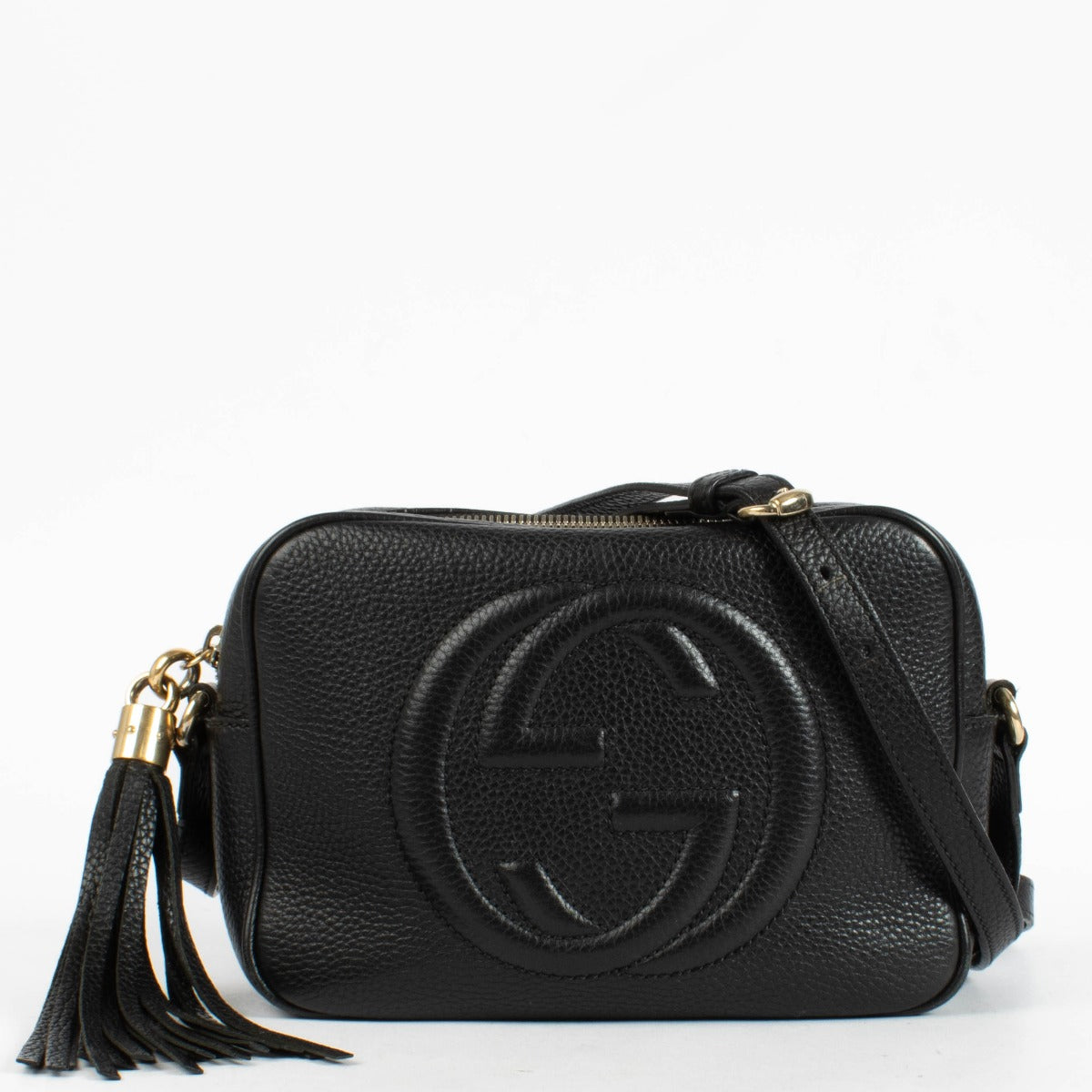 Authentic pre-loved Gucci Black Soho Disco Bag on Labellov.com