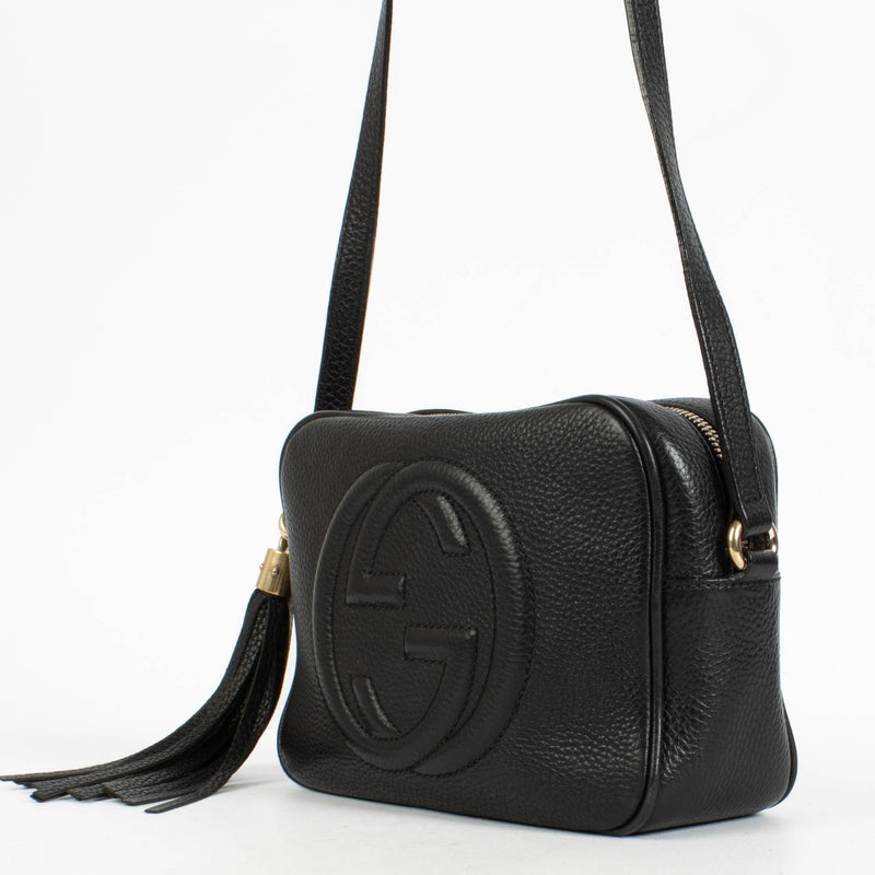 Authentic pre-loved Gucci Black Soho Disco Bag on Labellov.com