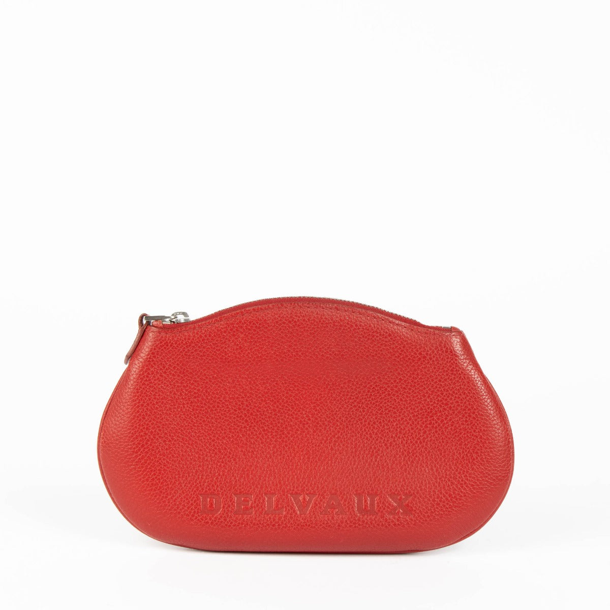 Portefeuille Delvaux Groseille Galop Toujours Pochette PM