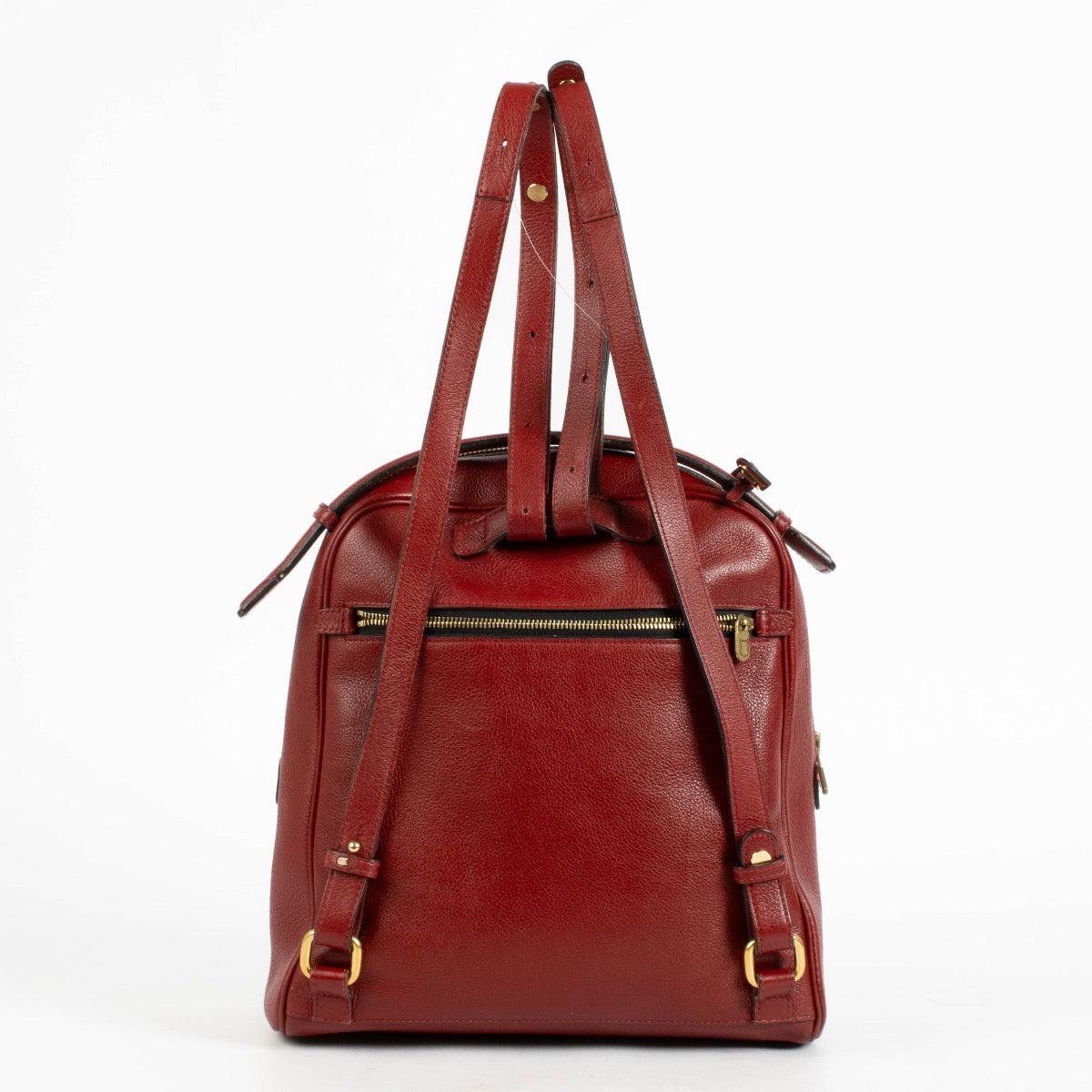 authentic preloved Delvaux Rosso Canter Onde Backpack on Labellov.com