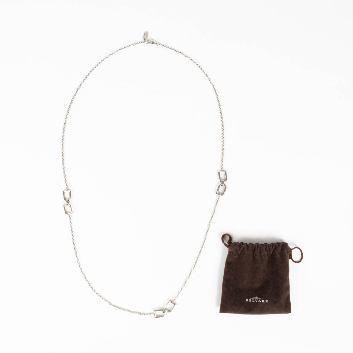 Delvaux Sterling Zilveren Dubbel D Ketting