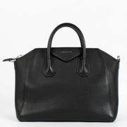 Shop the authentic Givenchy Black Goatskin Medium Antigona Bag second hand on Labellov.com