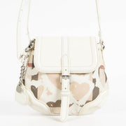 authentic preloved Burberry White Heart Check Crossbody Bag on Labellov.com