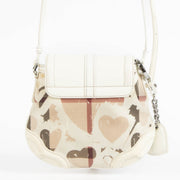 authentic preloved Burberry White Heart Check Crossbody Bag on Labellov.com