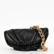 Authentic pre-loved Bottega Veneta Black Leather Pouch Bum Bag on Labellov.com