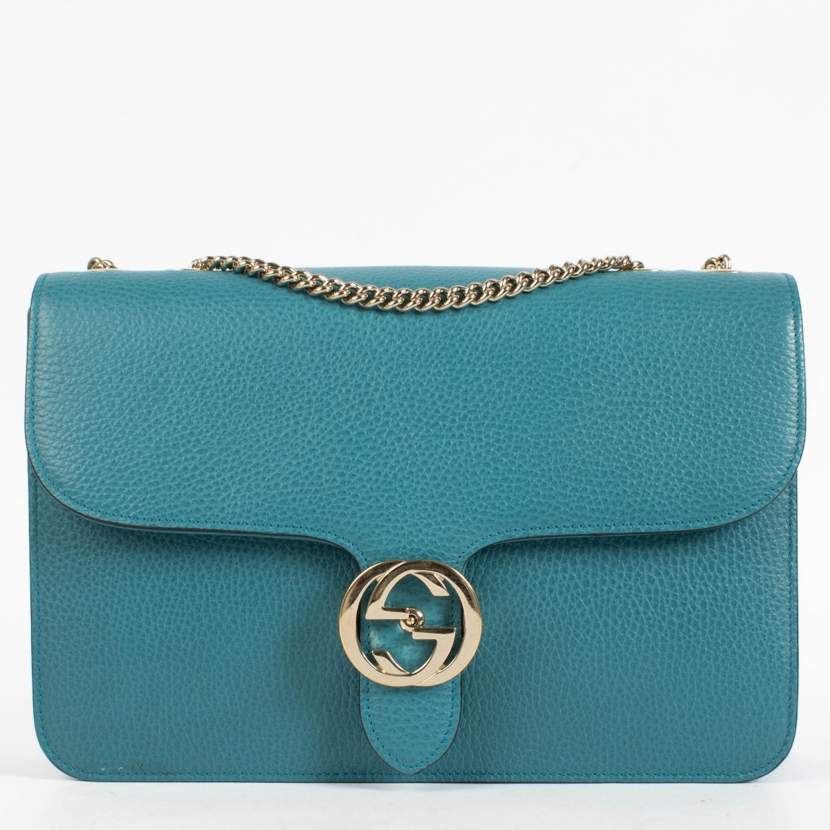 Authentic pre-loved Gucci Blue Medium Interlocking G Bag on Labellov.com