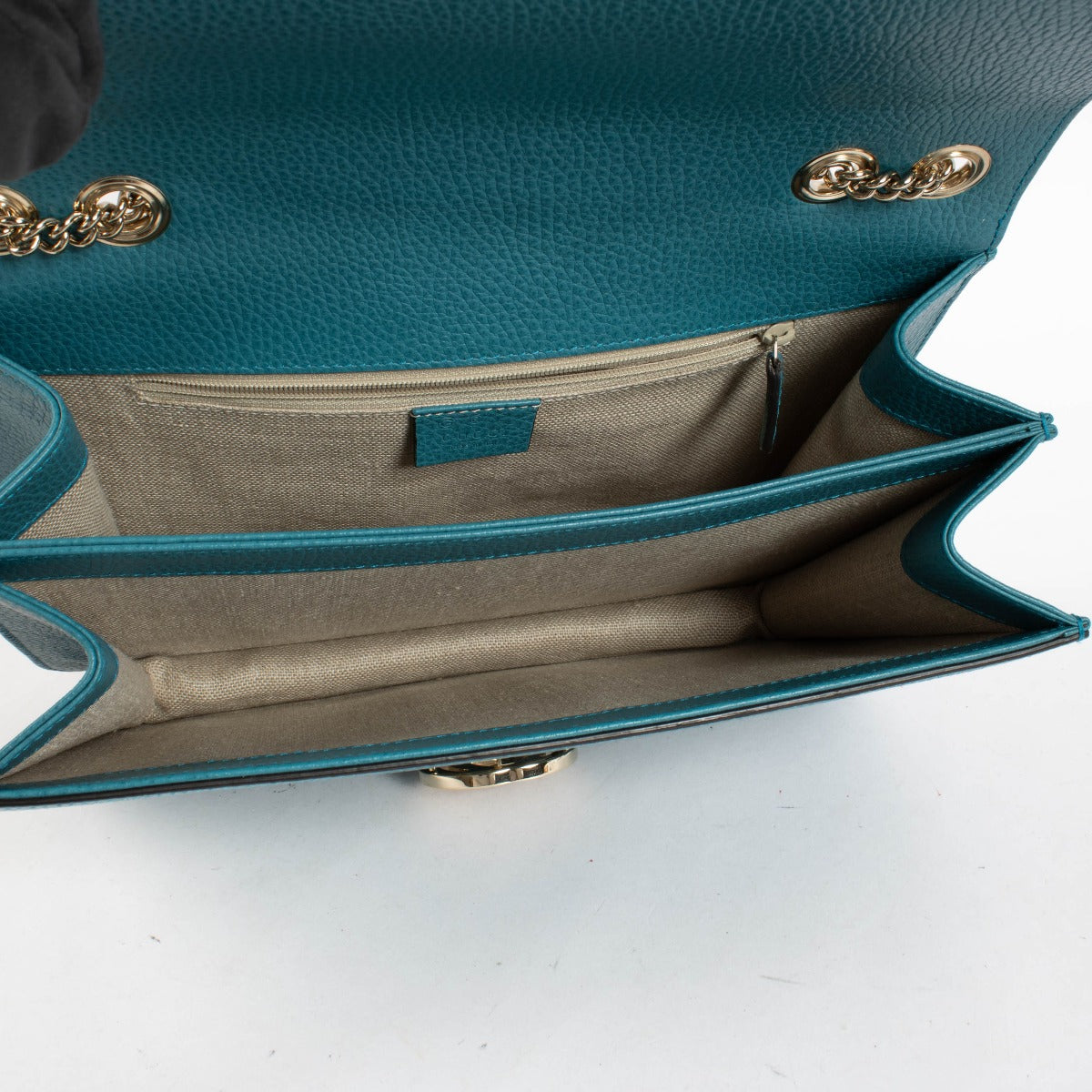 Authentic pre-loved Gucci Blue Medium Interlocking G Bag on Labellov.com