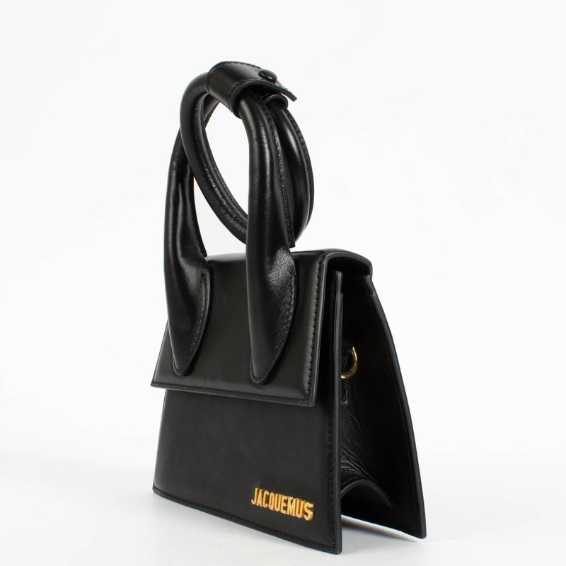 Authentic pre-loved Jacquemus Black Le Chiquito Noeud Bag on Labellov.com