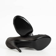 Authentic pre-loved Chanel Black Satin Pumps - Size 39 on Labellov.com