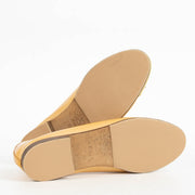 Authentic pre-loved Chanel Yellow Patent Leather Ballerina Flats - Size 37.5 on Labellov.com