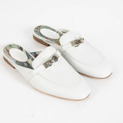 Shop the authentic Hermès White Oz Flats Size 39 on Labellov.com.