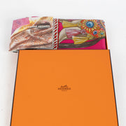 Hermès Pink Silk La Danse Du Cheval Marwari Carré 90 Scarf - for the best price at Labellov secondhand luxury in Antwerp and Knokke.