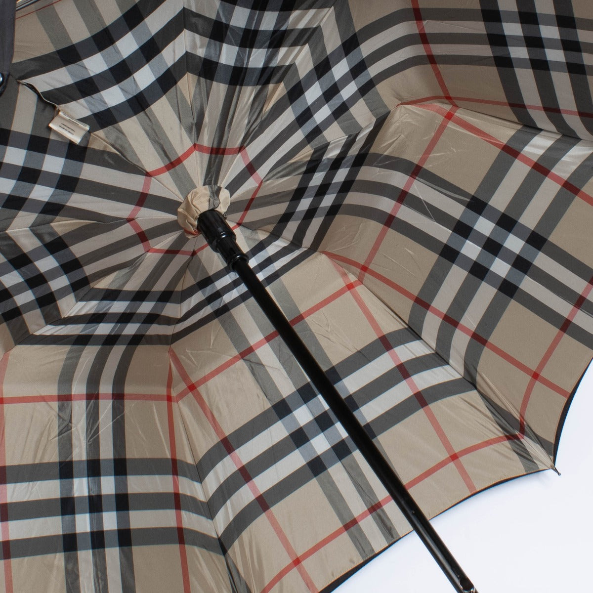 Authentic pre-loved Burberry Beige/Black Check Umbrella on Labellov.com