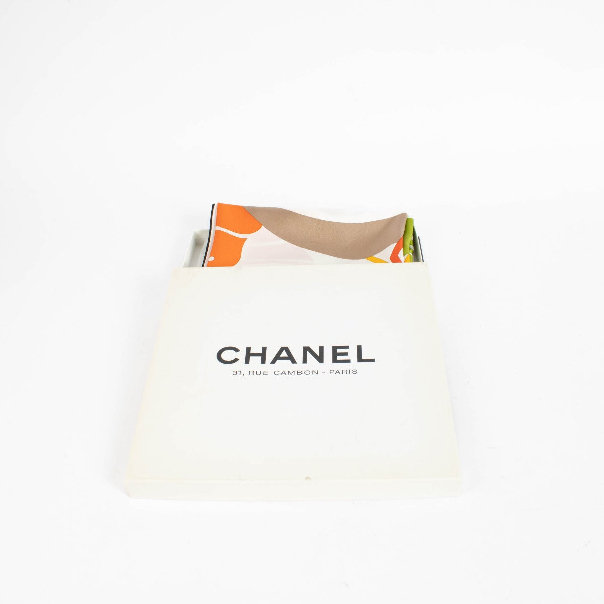 Authentic pre-loved Chanel Multicolour Silk 90 Square Scarf on Labellov.com