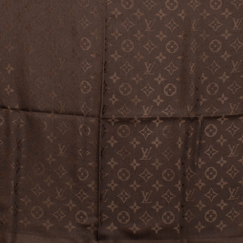 Authentic pre-loved Louis Vuitton Brown Monogram Classic Shawl on Labellov.com