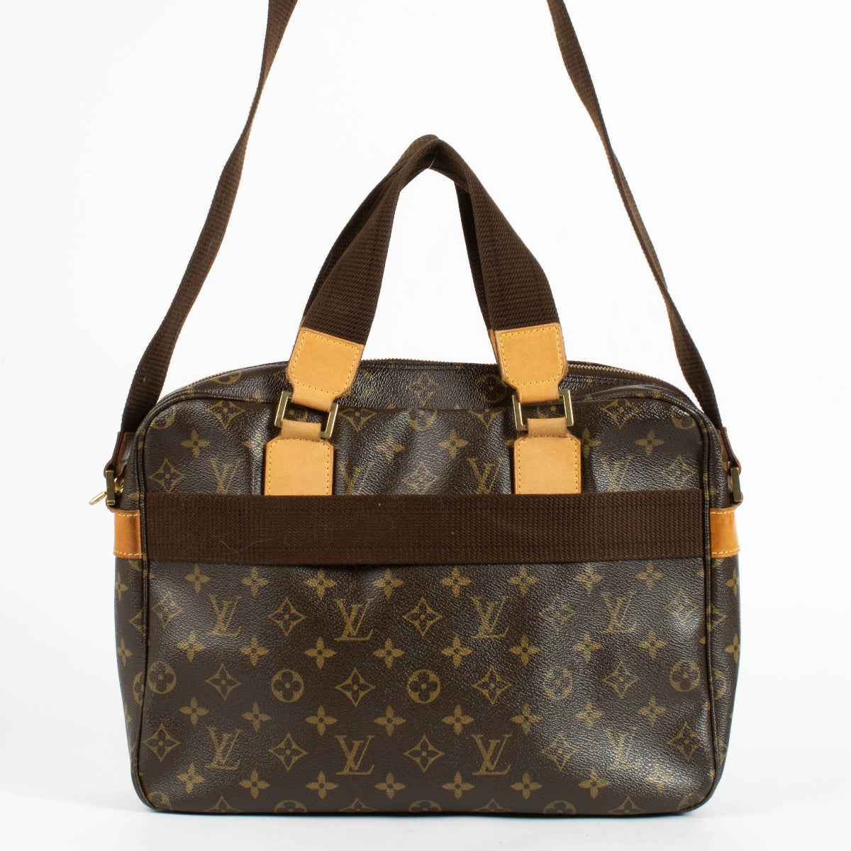 Authentic pre-loved Louis Vuitton Monogram Leather Sac Bosphor Travel Bag on Labellov.com