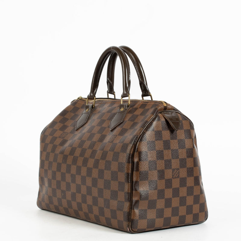 Authentic pre-loved Louis Vuitton Damier Ebene Speedy 30 on Labellov.com