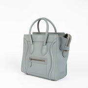 Shop this 100% authentic Celine Baby Blue Micro Luggage Top Handle Bag at Labellov.com