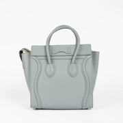 Shop this 100% authentic Celine Baby Blue Micro Luggage Top Handle Bag at Labellov.com