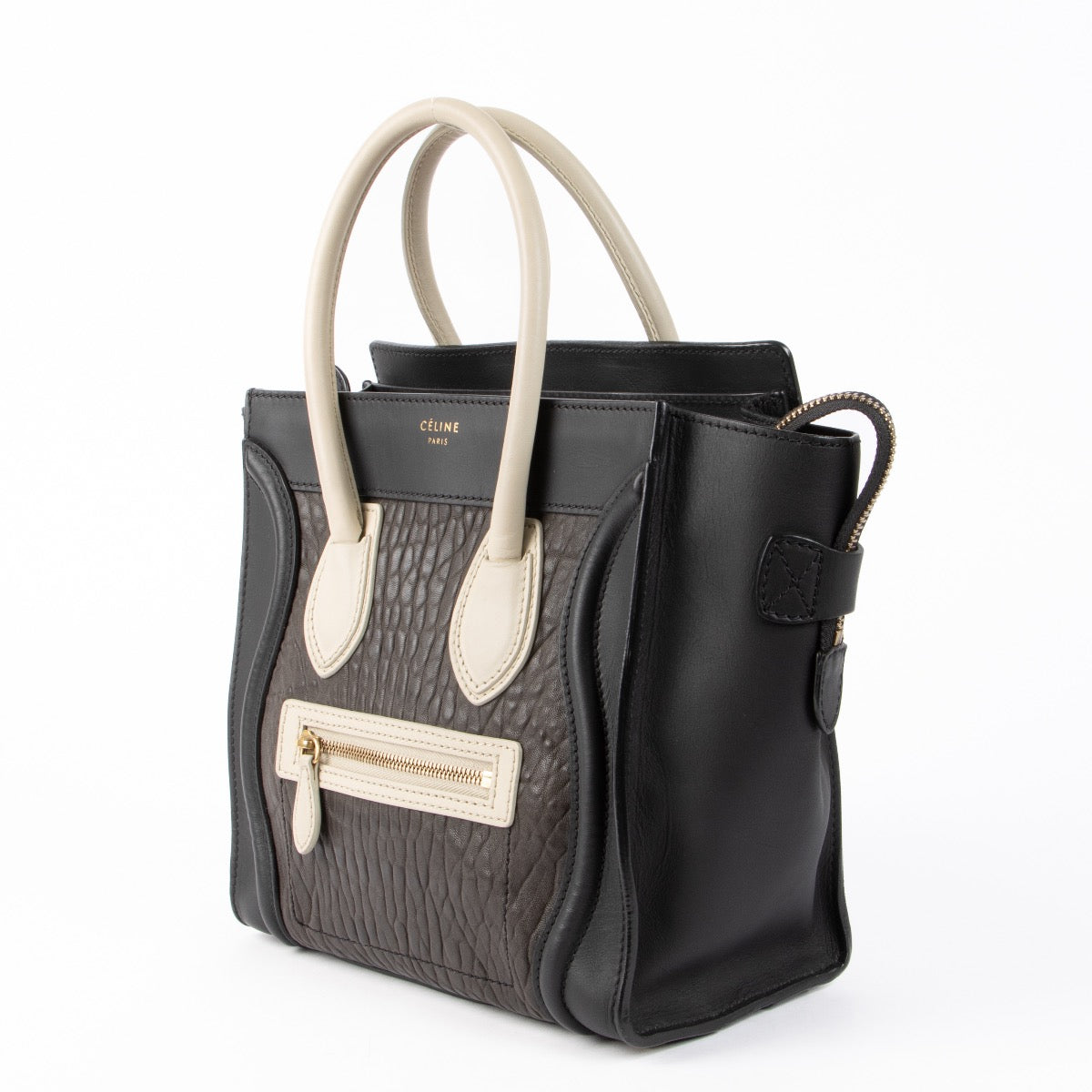 Nano Luggage Tote Celine Luggage Black And White Nano Luggage