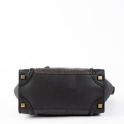 Authentic pre-loved Celine Black Leather Micro Luggage Top Handle Bag on Labellov.com