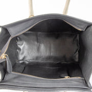 Authentic pre-loved Celine Black Leather Micro Luggage Top Handle Bag on Labellov.com
