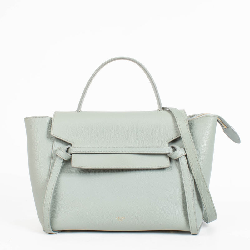 Authentic preloved Celine Blue Grained Calfskin Mini Belt Bag on Labellov.com