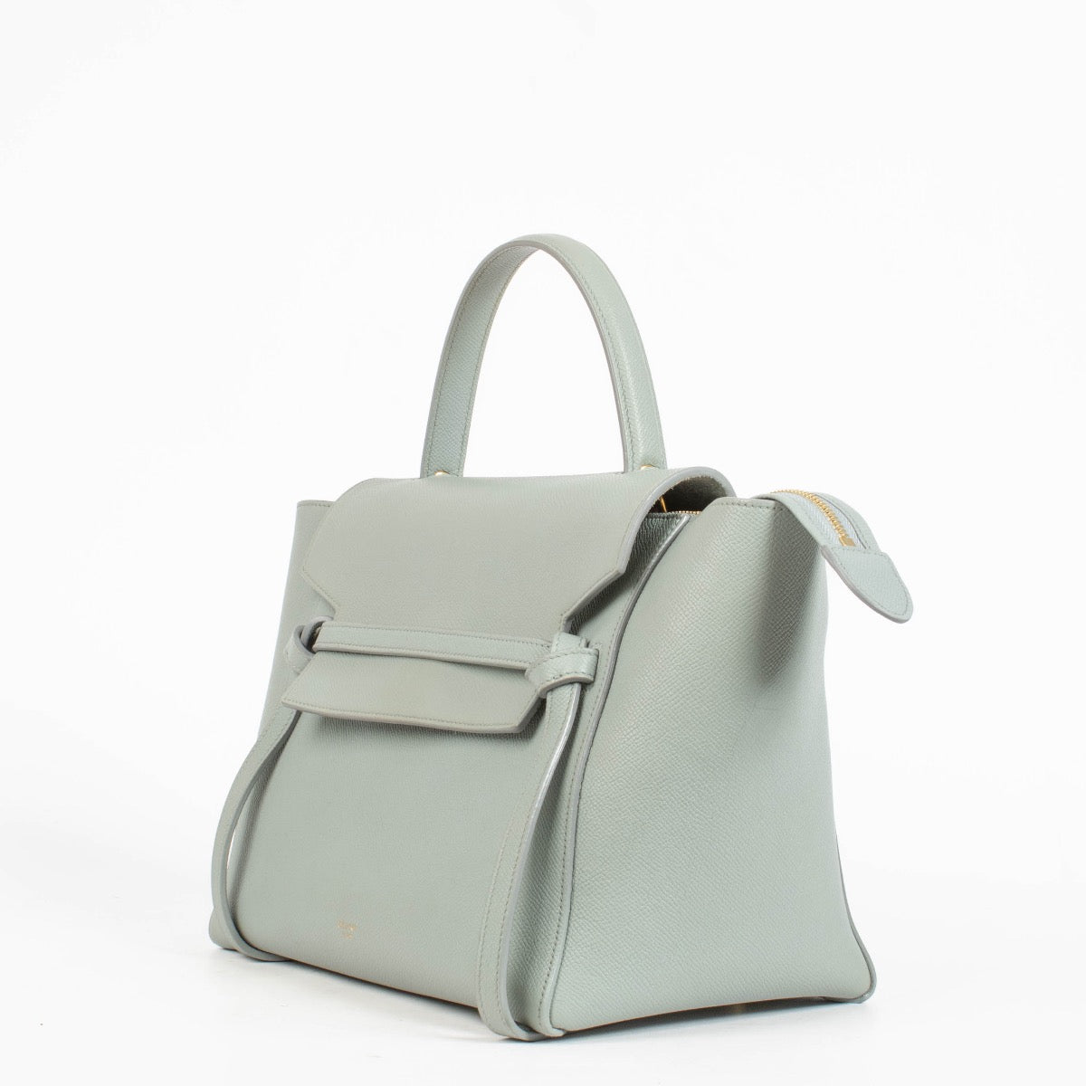 Authentic preloved Celine Blue Grained Calfskin Mini Belt Bag on Labellov.com