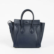 Shop this 100% authentic Celine Navy Micro Luggage Bag at Labellov.com