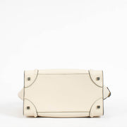 Authentic Preloved Celine Ivory Smooth Leather Mini Luggage Bag on Labellov.com