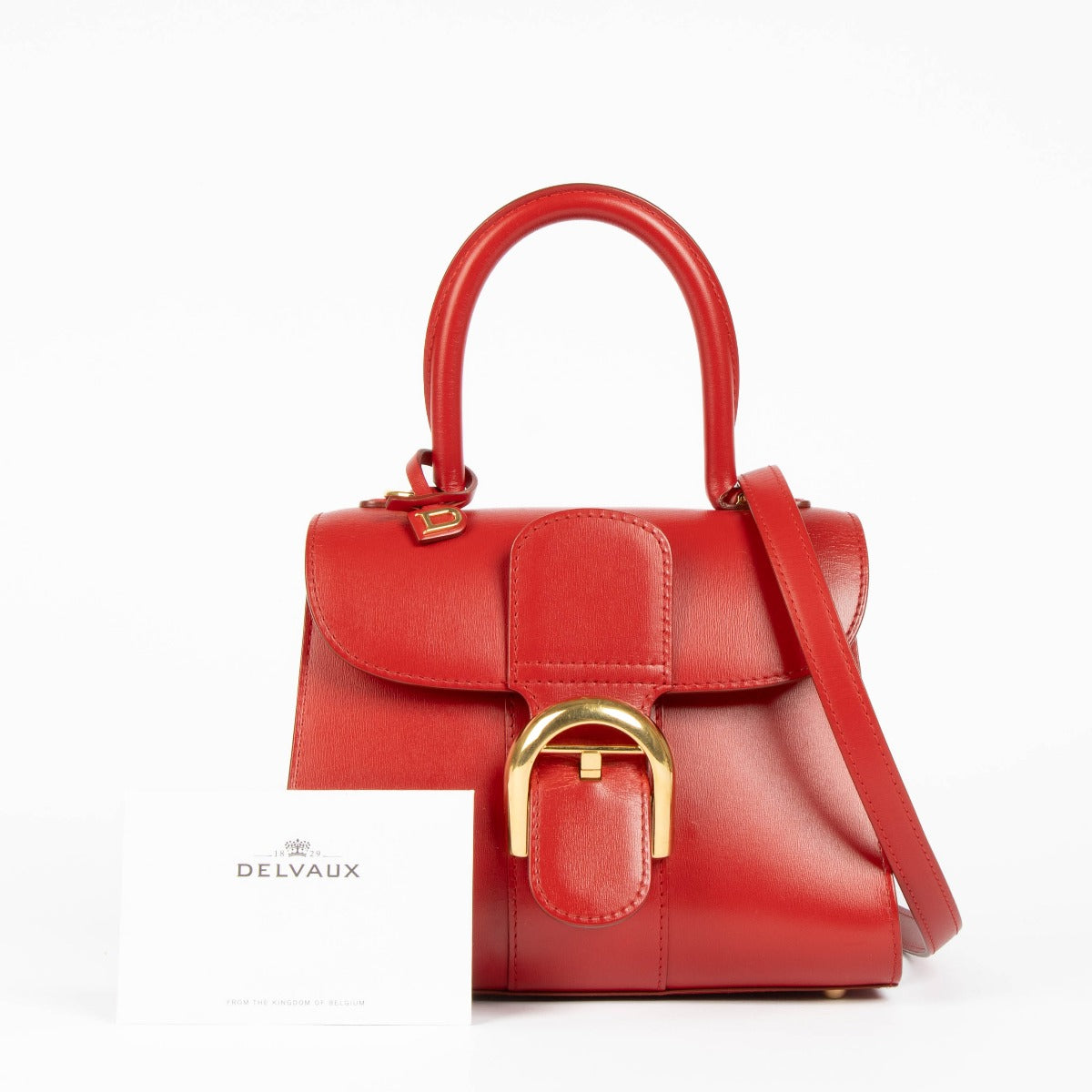 Shop this 100% authentic Delvaux Lipstick Box Calf Brillant Mini Bag at Labellov.com