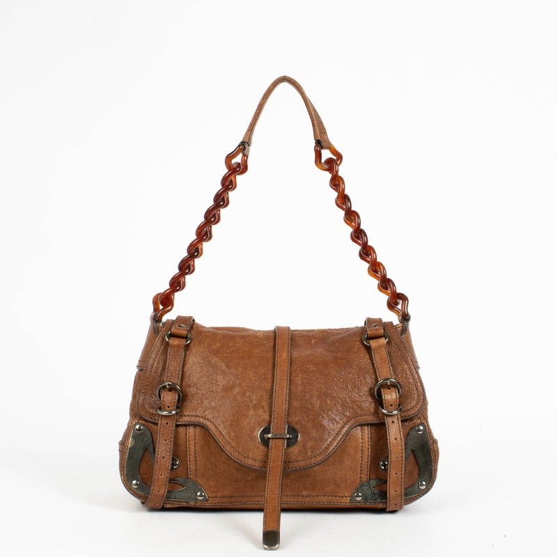 Authentic pre-loved Miu Miu Vintage F/W 04 Brown Shoulder Bag on Labellov.com.