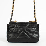 Authentic pre-loved Chanel Black Lambskin Small Chanel 19 Bag on Labellov.com