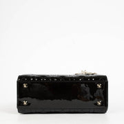 Authentic pre-loved Christian Dior Black Patent Leather Small Lady Dior Bag on Labellov.com