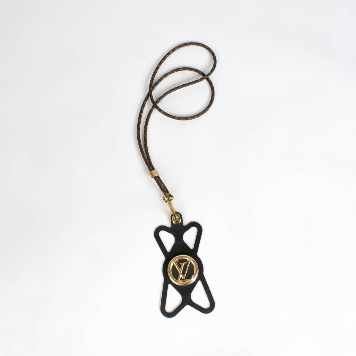 Authentic brand-new Louis Vuitton Monogram Black Louise Phone Holder on Labellov.com.