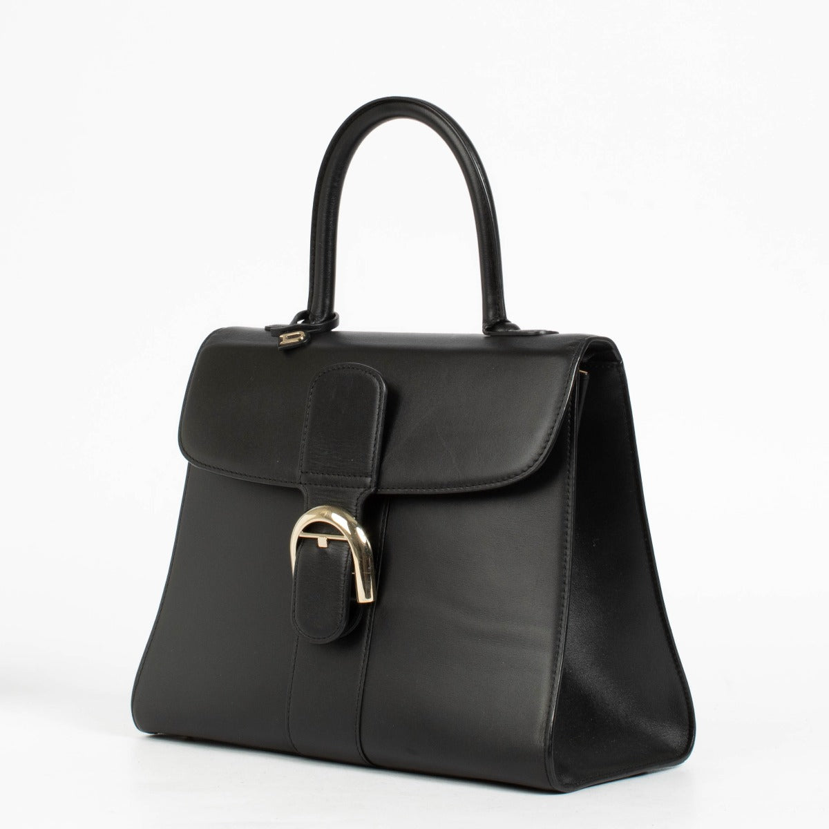 Authentic pre-loved Delvaux Black Box Calf Brillant MM Bag on Labellov.com