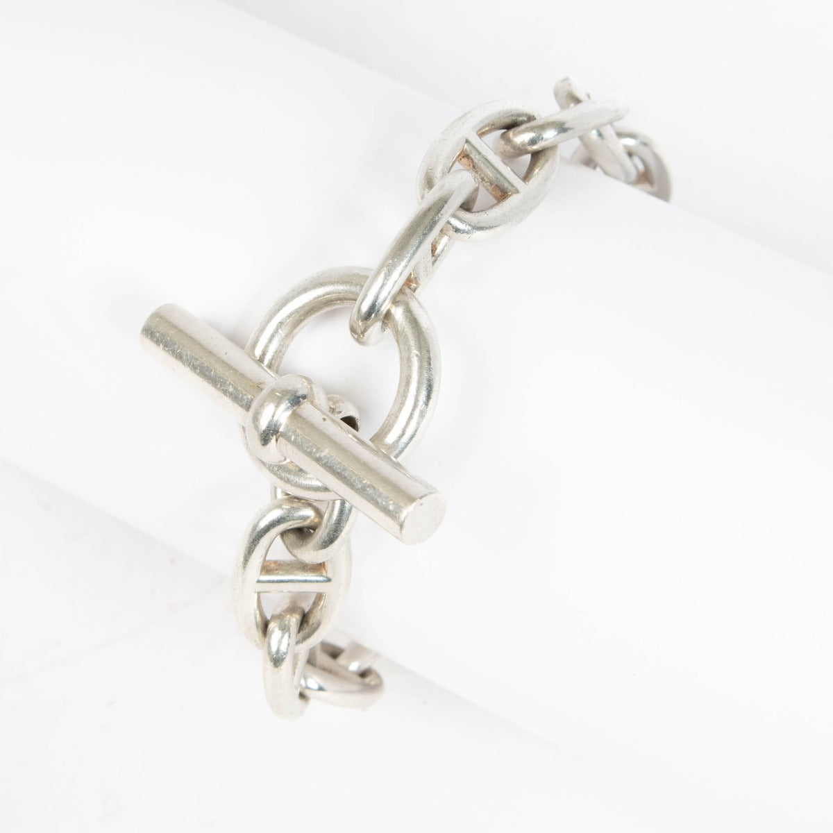 Authentic pre-loved Hermès Sterling Silver Chain d'Ancre Bracelet on Labellov.com