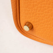 authentic preloved Hermès Picotin Lock 18 Orange Clemence GHW on Labellov.com