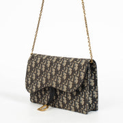 Shop the authentic pre-loved Christian Dior Oblique Saddle Chain Pouch on Labellov.com