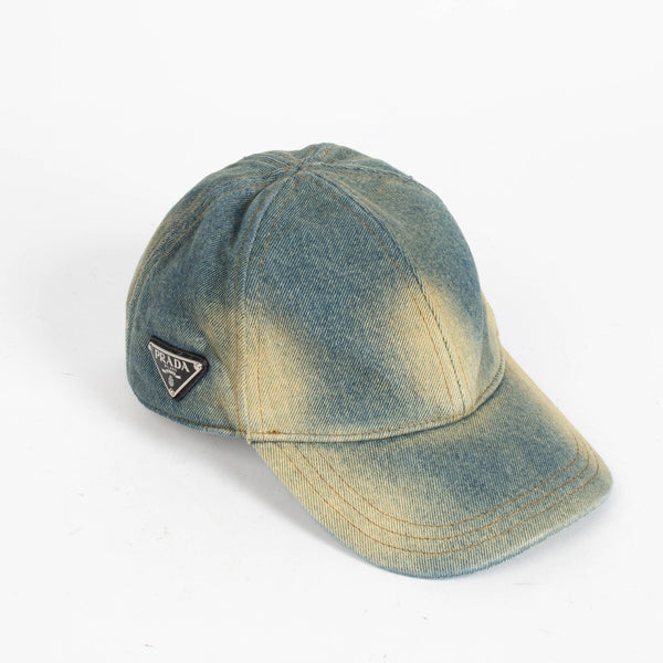 Prada Blue Denim Baseball Cap - Size M – Labellov