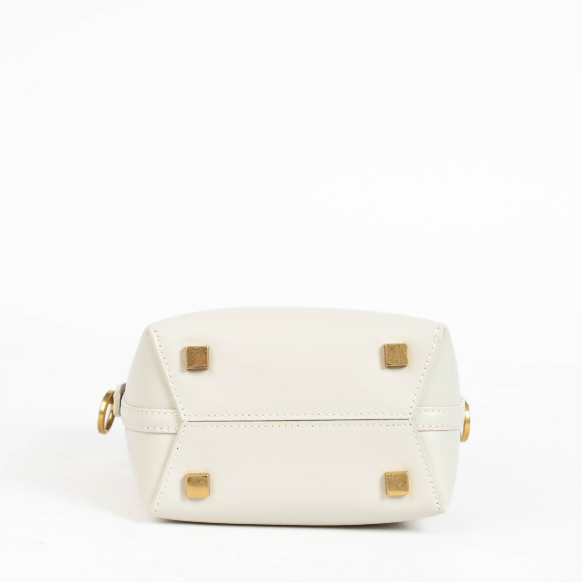 Authentic pre-loved Saint Laurent White Le 37 Mini Bucket Bag on Labellov.com