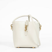 Authentic pre-loved Saint Laurent White Le 37 Mini Bucket Bag on Labellov.com